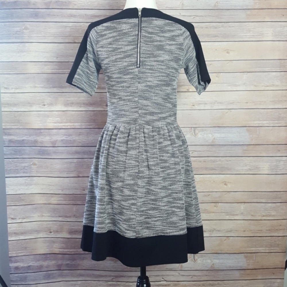 LOVE ADY Stylish Gray and Black Womens Juniors Dress - Picture 4 of 5
